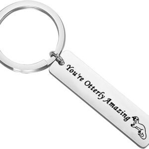 Otterly Amazing Keychain for Animal Lovers