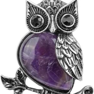 Owl Crystal Necklace for Healing and Energy