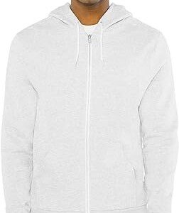 Peppered Fleece Zip Hoodie by American Apparel