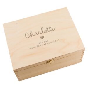 Personalized Baby Memory Box - Newborn Girl Gift