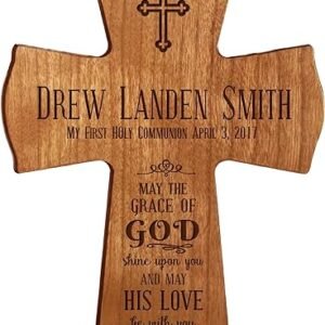 Personalized Baptism & Communion Wall Cross