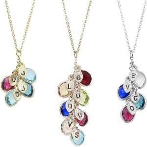 Personalized Birthstone Necklace: Unique Gift for Mom