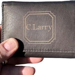 Personalized Brown Leather Men’s Wallet