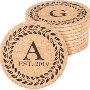 Personalized Cork Trivet Gift with Monogram