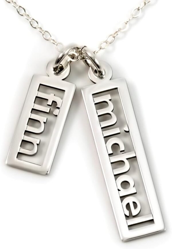 Personalized Double Necklace in Sterling Silver
