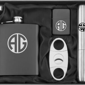 Personalized Engraved Flask Set – Stainless Steel