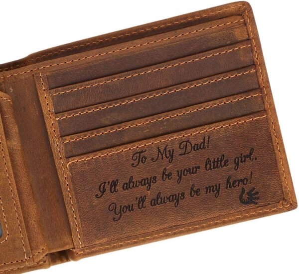 Personalized Engraved Leather Men's Wallet