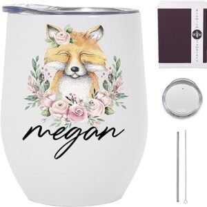 Personalized Fox Tumbler – Wine Fox Gifts