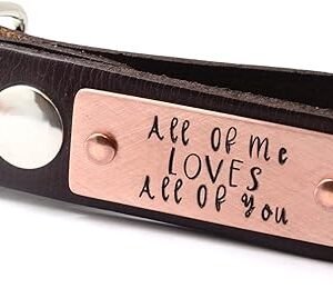 Personalized Leather Key Fob – Valentine’s Day Gift