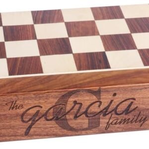 Personalized Magnetic Chess Set with Extra Queen