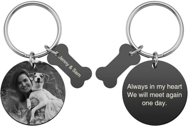 Personalized Pet Memorial Keychain with Engraving