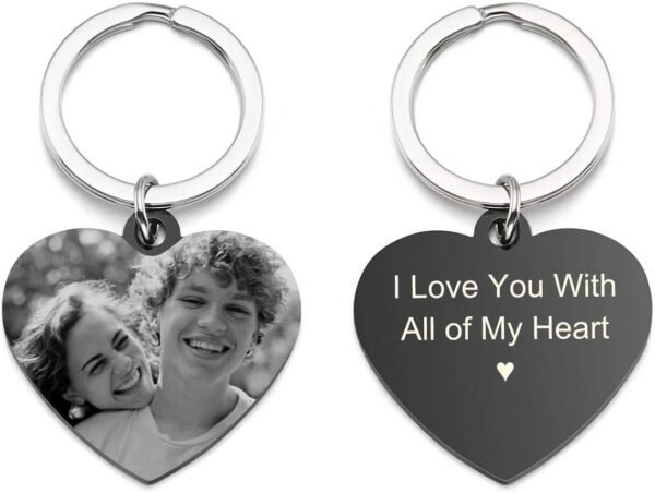 Personalized Photo Keychains with Calendar Engraved