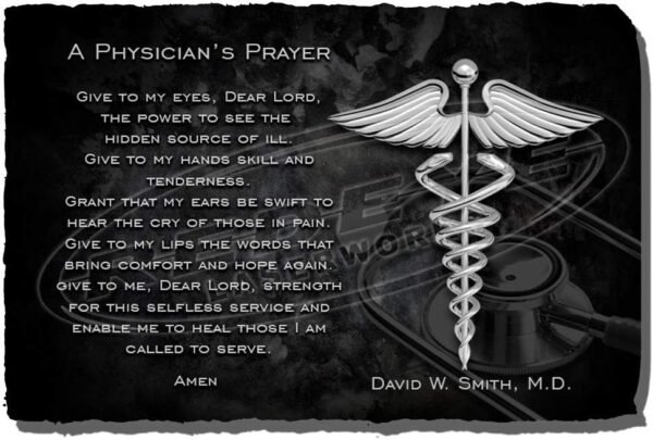 Personalized Physician Prayer Stone Plaque