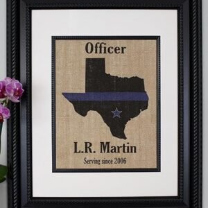 Personalized Police Officer Valentine’s Gift