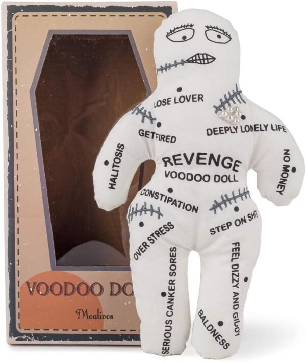 Personalized Revenge Voodoo Doll - White