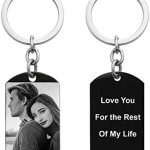 Personalized Stainless Steel Dog Tag Key Chain