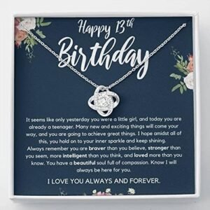 Personalized Teen Birthday Gift with Love Knot