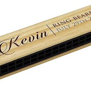 Personalized Wood Harmonica – Custom Monogrammed