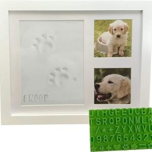 Pet Pawprint Keepsake Kit & Picture Frame