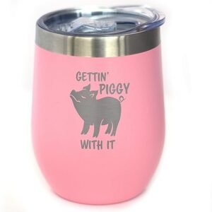 Piggy Wine Tumbler – Insulated Stainless Steel