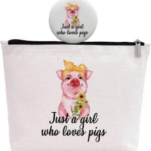 Pigs Lover Gift: Cute Pig Makeup Bag