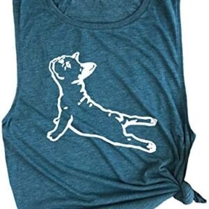 Pineapple DOGA Frenchie Muscle Tee