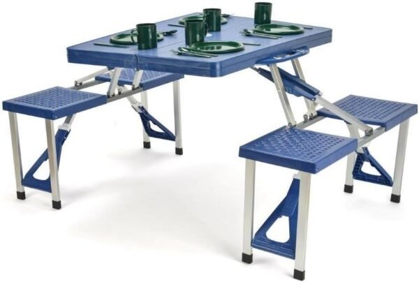 Portable Folding Picnic Table with 4 Seats