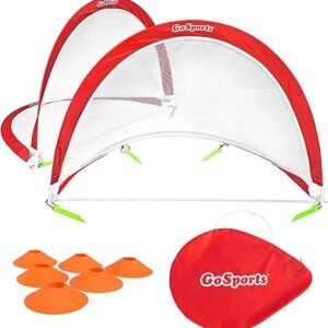 Portable Pop-Up Soccer Goals with Cones