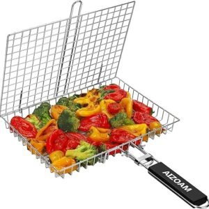 Portable Stainless Steel BBQ Grilling Basket