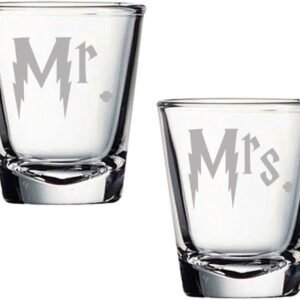 Potterhead Wedding Gift Shot Glass Set