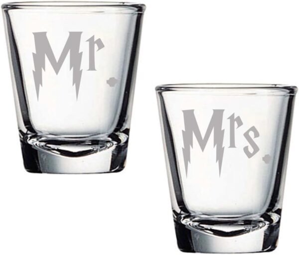 Potterhead Wedding Gift Shot Glass Set