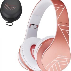 PowerLocus Bluetooth Over-Ear Headphones (Rose Gold)