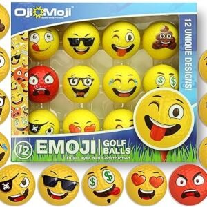 Premium Emoji Golf Balls – 12-Pack