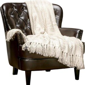 Premium Textured Knit Throw Blanket