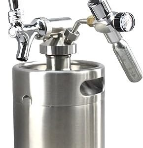 Pressurized Growler Tap System – Stainless Steel Mini Keg