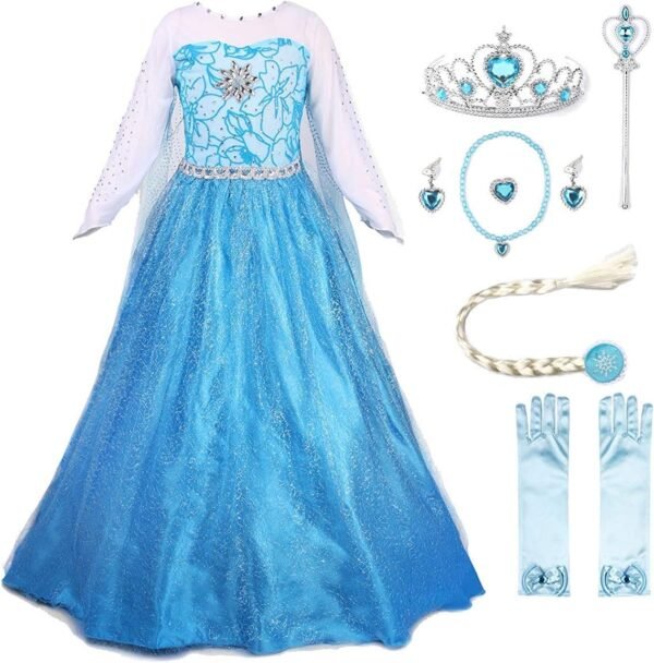 Princess Dress Queen Costume with Accessories