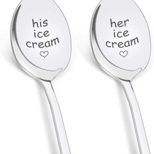 PRSTENLY Couples Ice Cream Spoon Set