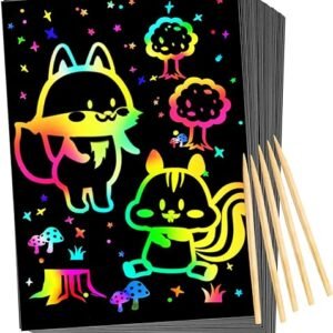 Rainbow Scratch Art Kit for Kids