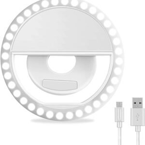 Rechargeable Selfie Ring Light with 36 LEDs