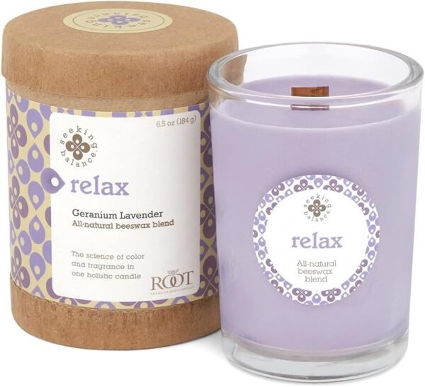 Relax Spa Candle: Geranium Lavender