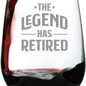 Retired Legend – Stemless Wine Glass