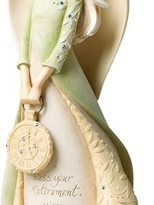 Retirement Angel Figurine, 9″ Stone Resin