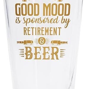 Retirement Beer Pint Glass – Funny Gift