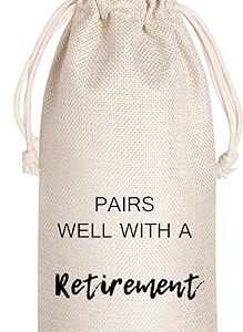 Retirement Wine Bags, Personalized Gift for Coworkers