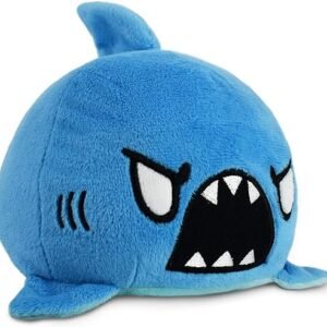 Reversible Shark Plushie – Blue – Cute Mood Sensory Stuffed Animal