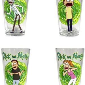 Rick and Morty Character Pint Glasses