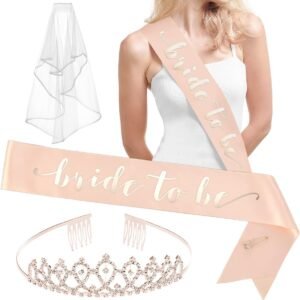 Rose Gold Bachelorette Party Decorations Kit