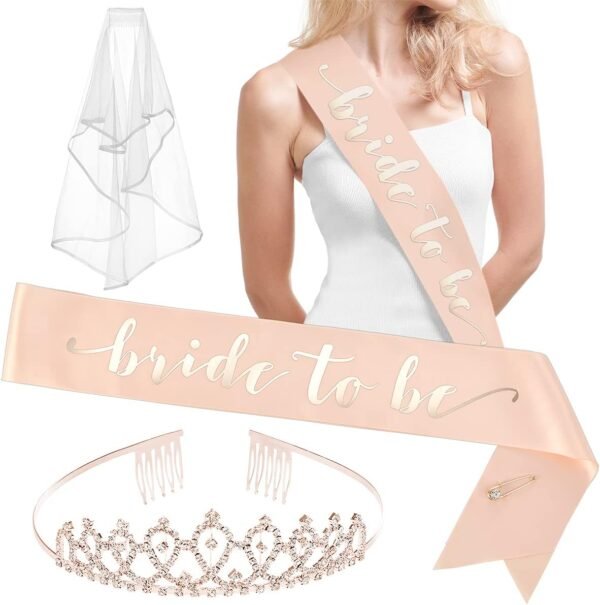 Rose Gold Bachelorette Party Decorations Kit