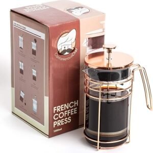 Rose Gold French Press and Tea Maker