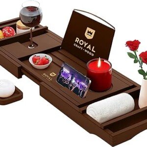 Royal Craft Wood Bamboo Bathtub Tray